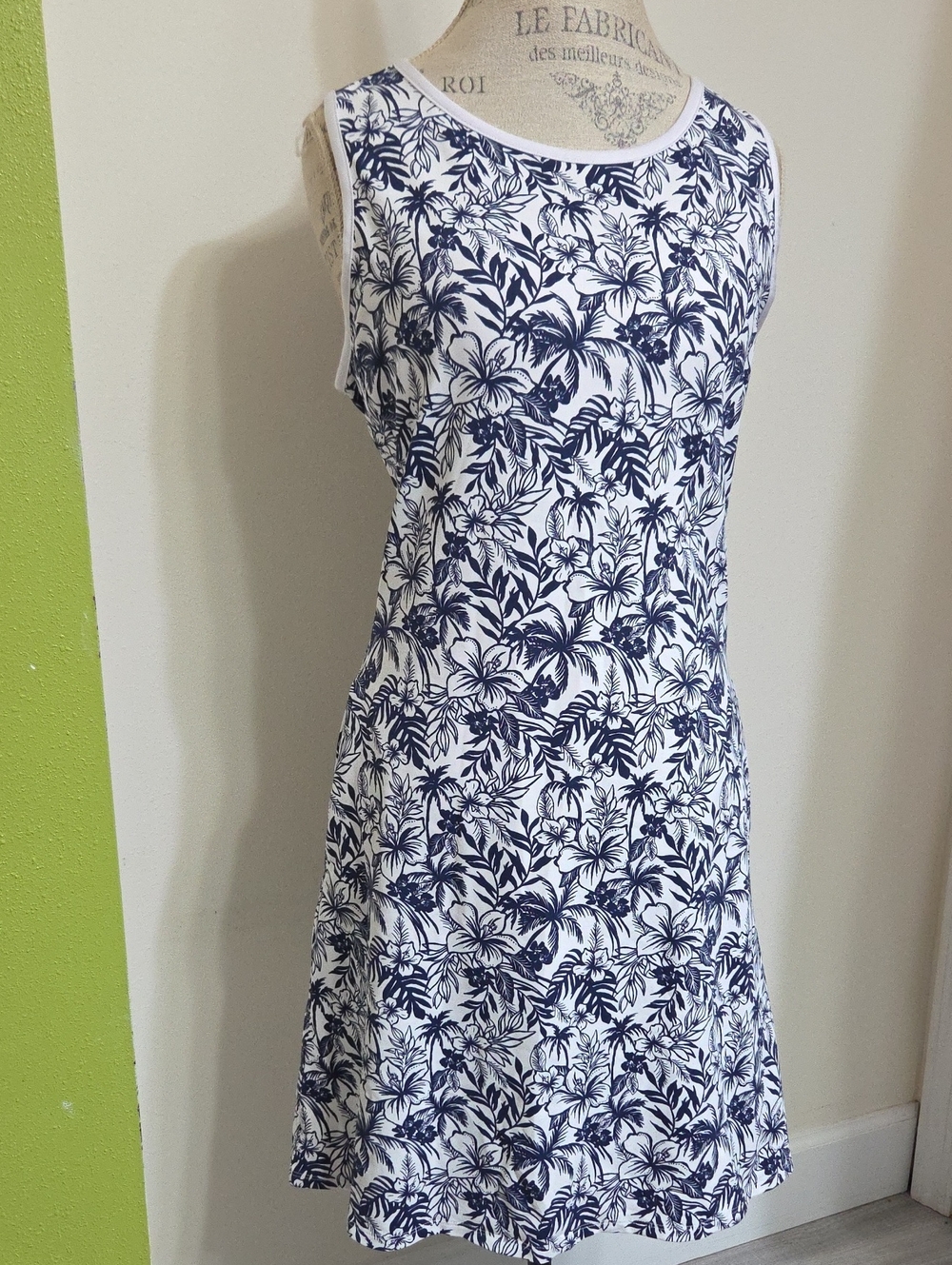 Tommy Bahama Women’s Navy Floral Tank Swim Dress